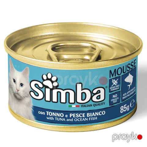 Nəm yem pişiklər üçün Mousse balıq əti ilə, 85 q — Bakı