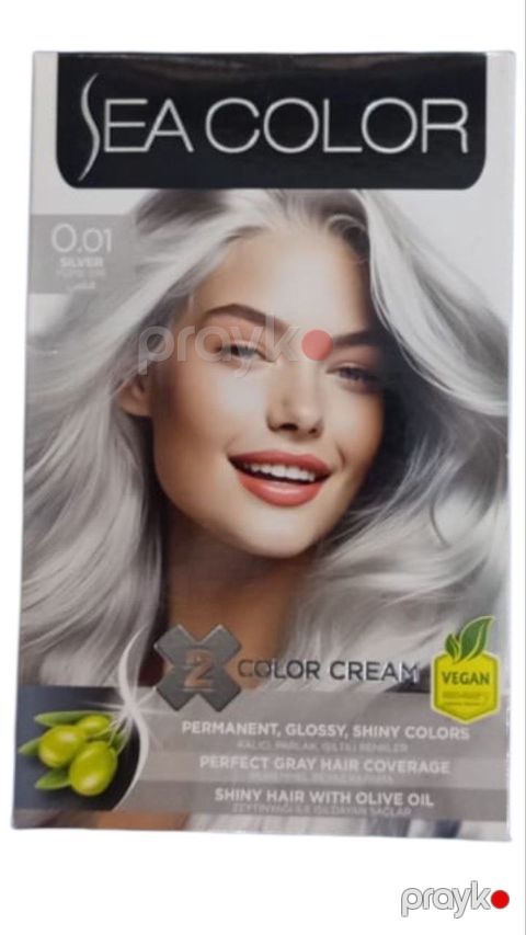 Saç boyası SEA Color 0.01 Dumanlı kül - BNE-623 — Bakı