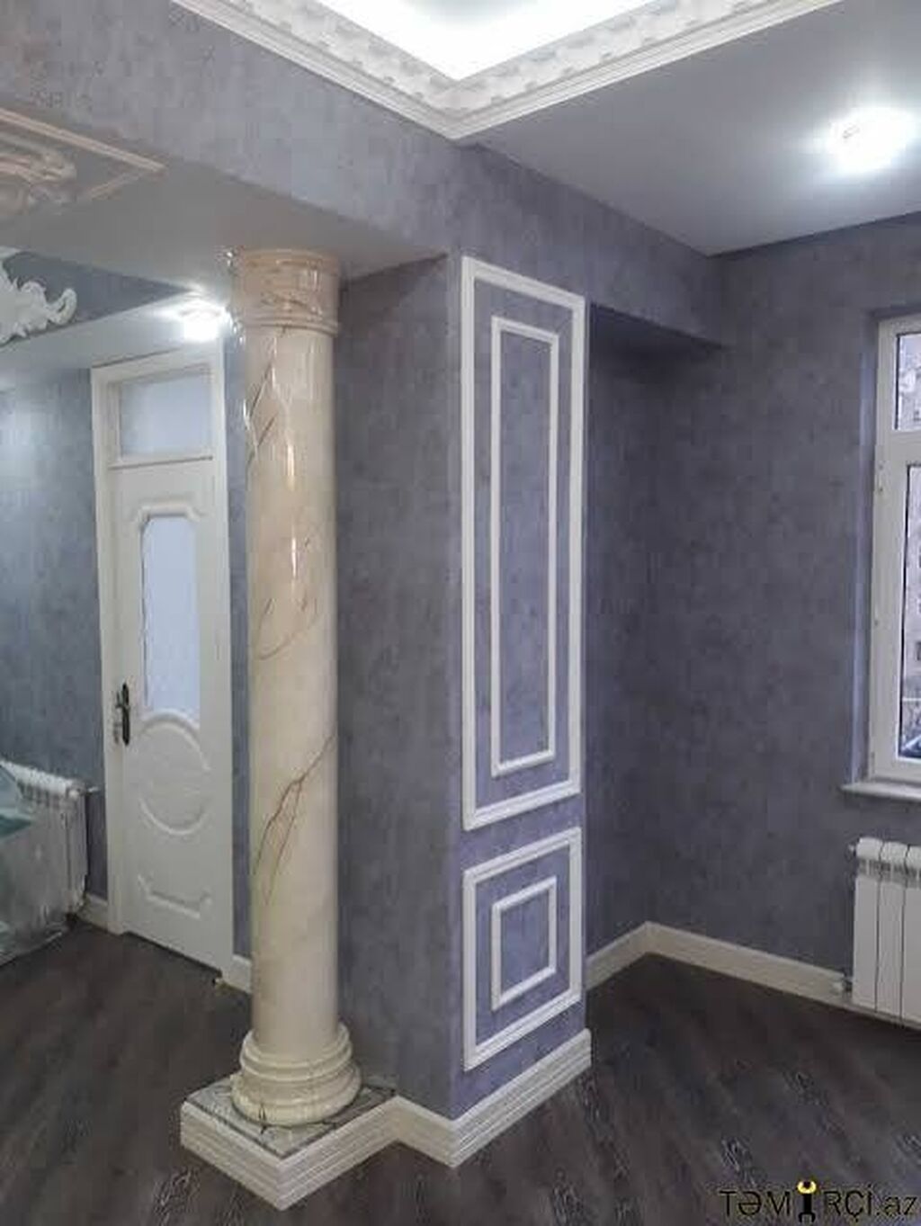 Divar kağızı(oboy) vurulması,laminat döşənməsi,lepqa və paduqa — Təmir xidmətləri, Digah (3)