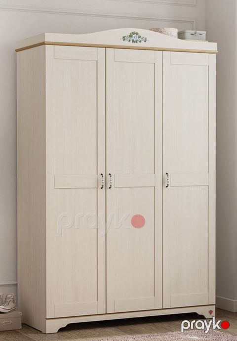 Cilek Flora — 3-дверный шкаф 129 62 207 см Шкафа хорошем — Bakı