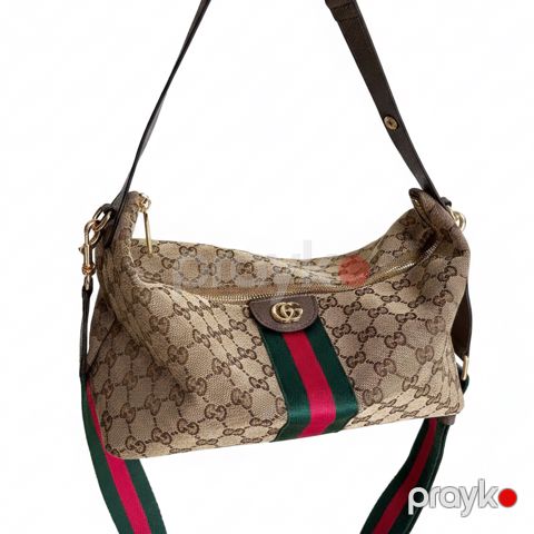 Gucci GG Canvas Monogram Şiyer Çantası – Klassik Dizayn və Gündəlik Rahatlıq — Bakı