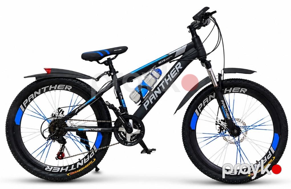Dağ velosipedi Panther AYKN01, 24", 8-12 yaş, mavi/qara — Velosipedlər, Bakı (2)