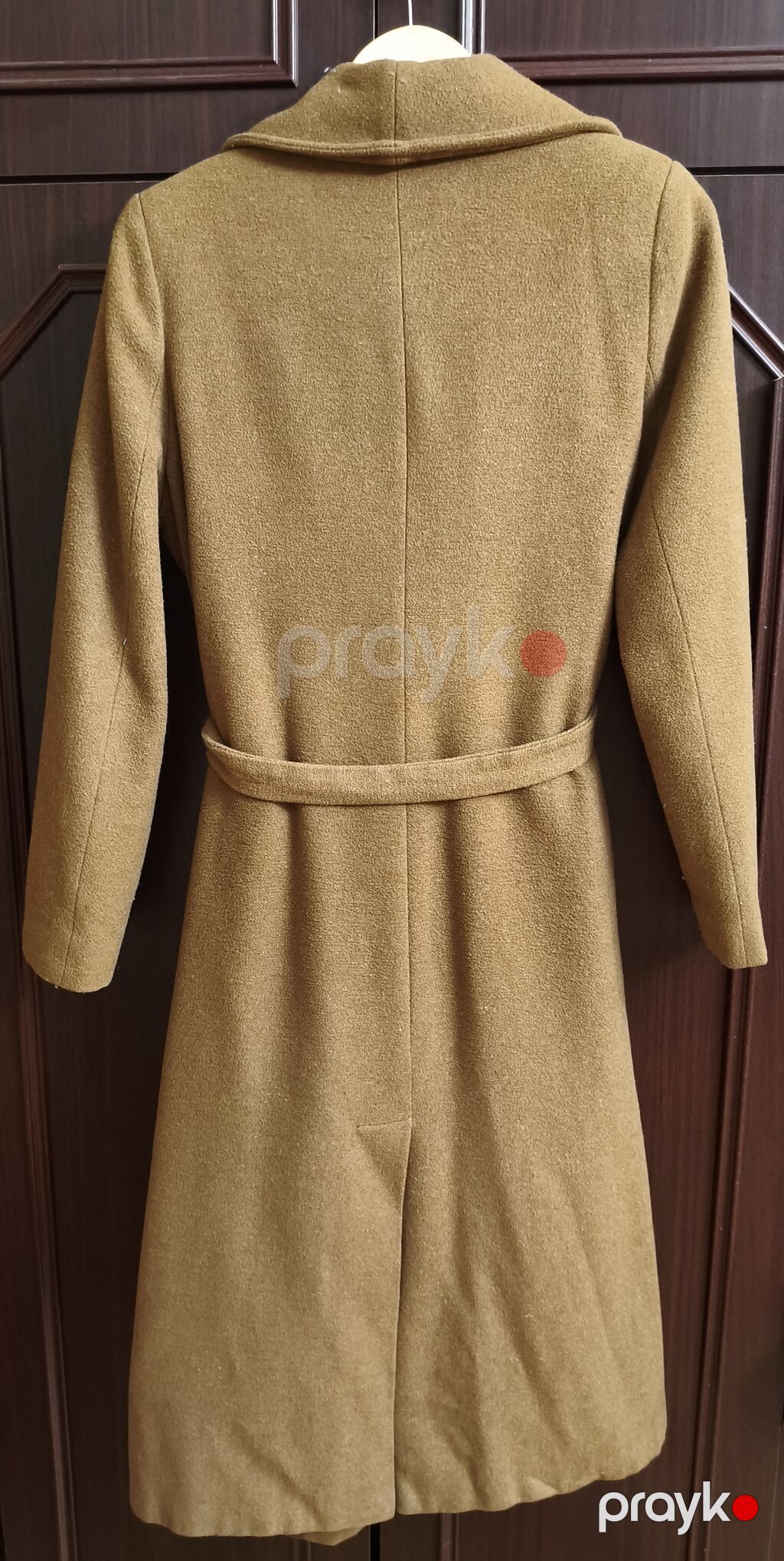 Perry Fast Fash qadın plaşı - Rəng: isti qəhvəyi/xaqi - Model — Yağmurlaq, İmişli (2)