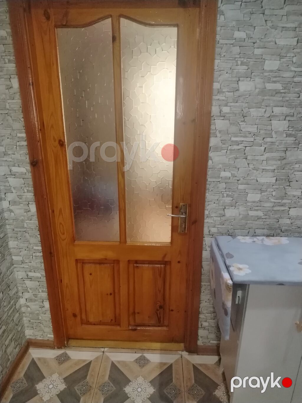 Taxta şüşəli iç qapı - Material: təbii ağac karkas, şəffaf, naxışlı — Pəncərələr, qapılar, balkonlar, Bakı (2)
