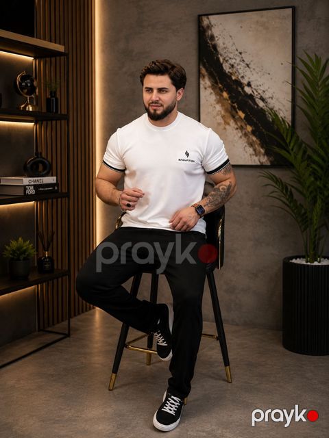 Kişilər üçün idman kostyumu 2379052, rəngbərəng, pambıq, ölçü S — Bakı