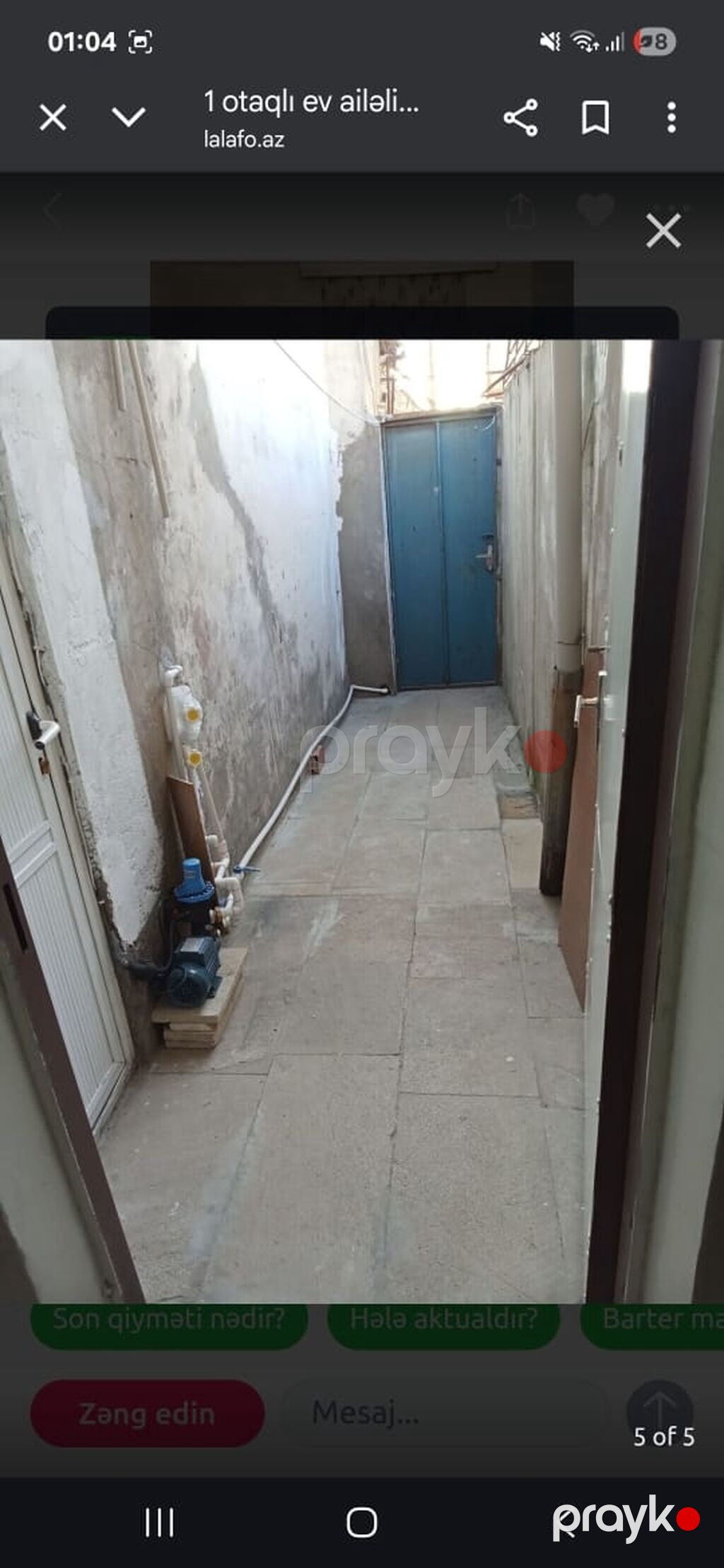 25 kv. m, 1 otaqlı, Qaz, İşıq, Su — Ev, villa, Bakı (5)