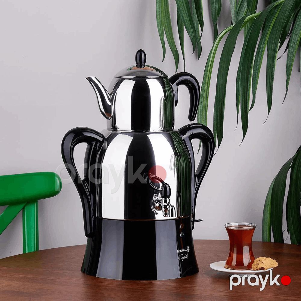 Elektrik samovar Korkmaz A341-04 — Elektrik çaydanları və termoslar, Bakı (3)