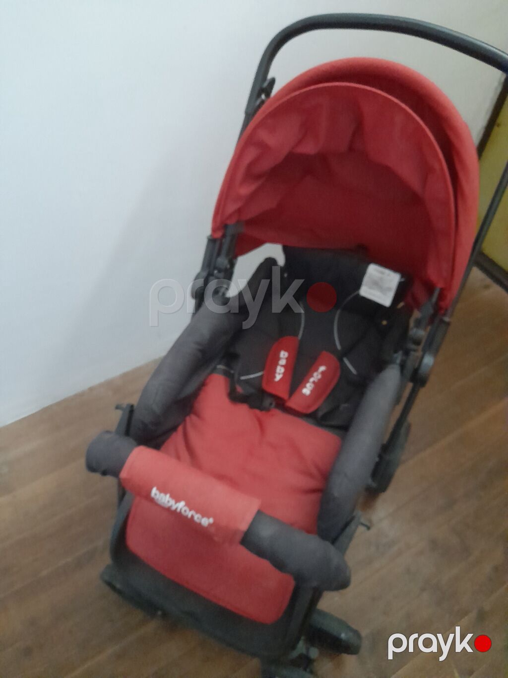 Babyforce uşaq arabası – qırmızı rəng az istifade olunub tep tezedi — Arabalalar, Bakı (2)