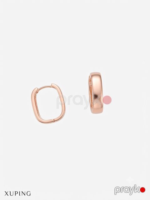 Kiçik sırğa Xuping, paslanmayan polad, 20 mm, qızılı — Bakı