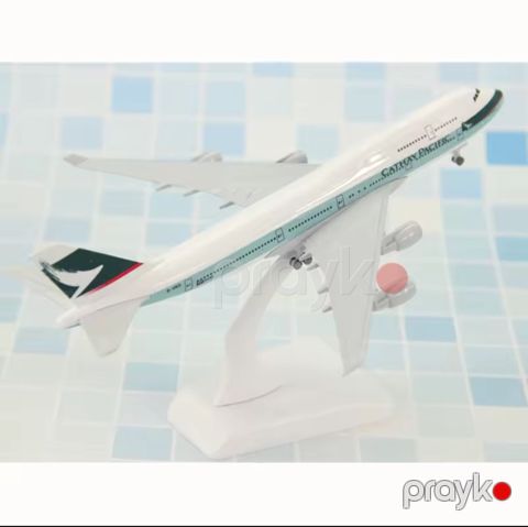 Kolleksiya fiquru Aircraft Model Maket Cathay Pacific Boeing 747, 19x17x10 sm — Bakı