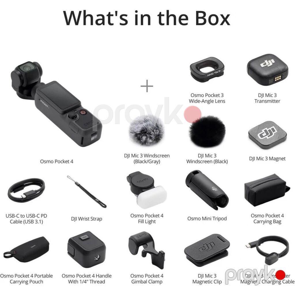 DJI Osmo Pocket 4 – Creator Combo Yenidir ve çatdırılma sadece — Video kamera, Bakı (2)