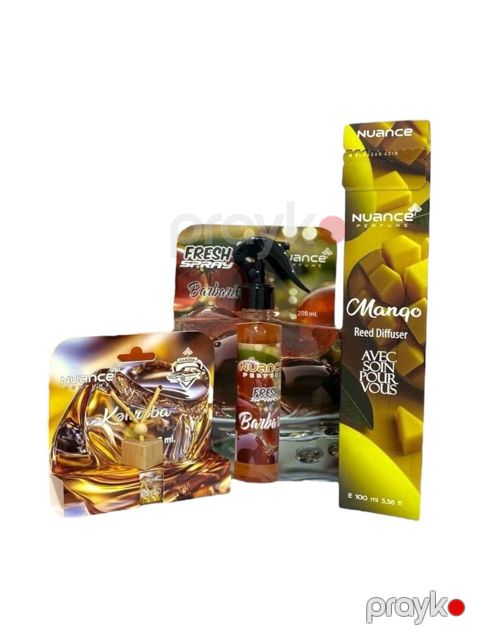 Ətirlər, ətir dəstləri Tam hədiyyə dəsti 3-lü - Mango-Barbaris-Kəhrəba-0410 — Bakı