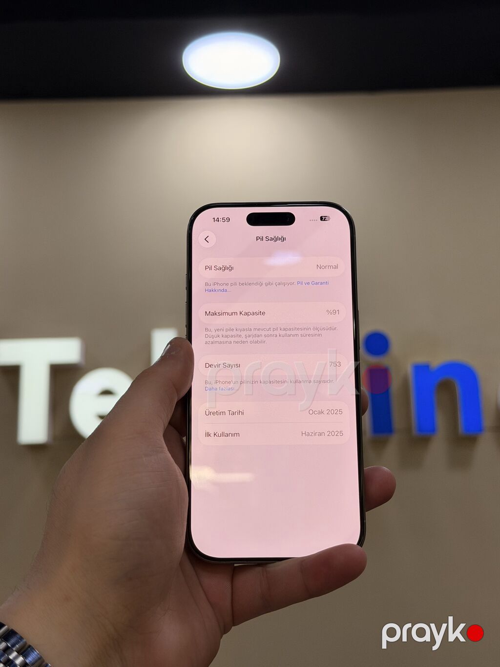 IPhone 16 Pro, 256 GB, Natural Titanium, Zəmanət, Simsiz şarj, Face ID — Apple iPhone, Bakı (5)