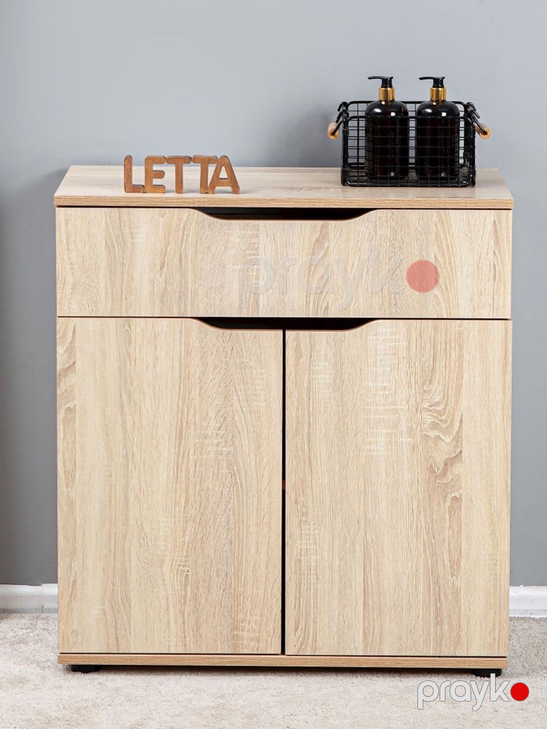 Komod Letta, bej, Ldsp, 75х35.5х82 sm — Mallar, Bakı (3)