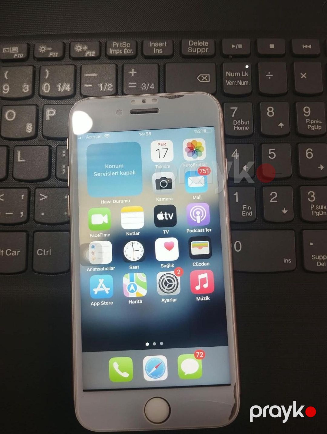 Apple iPhone 8 Gold 64GB — Smartfonlar, Bakı (4)