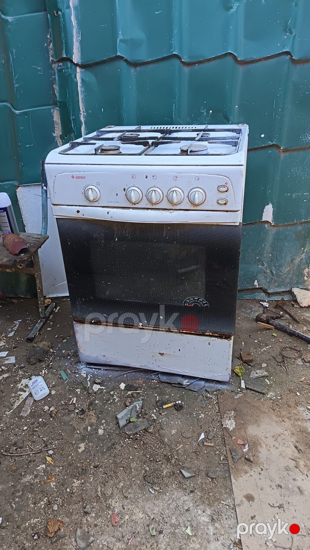 Gefest qaz sobası - 4 gözlü qaz plitəsi: müxtəlif ölçülü brülərlər — Plitələr, Masazır (2)