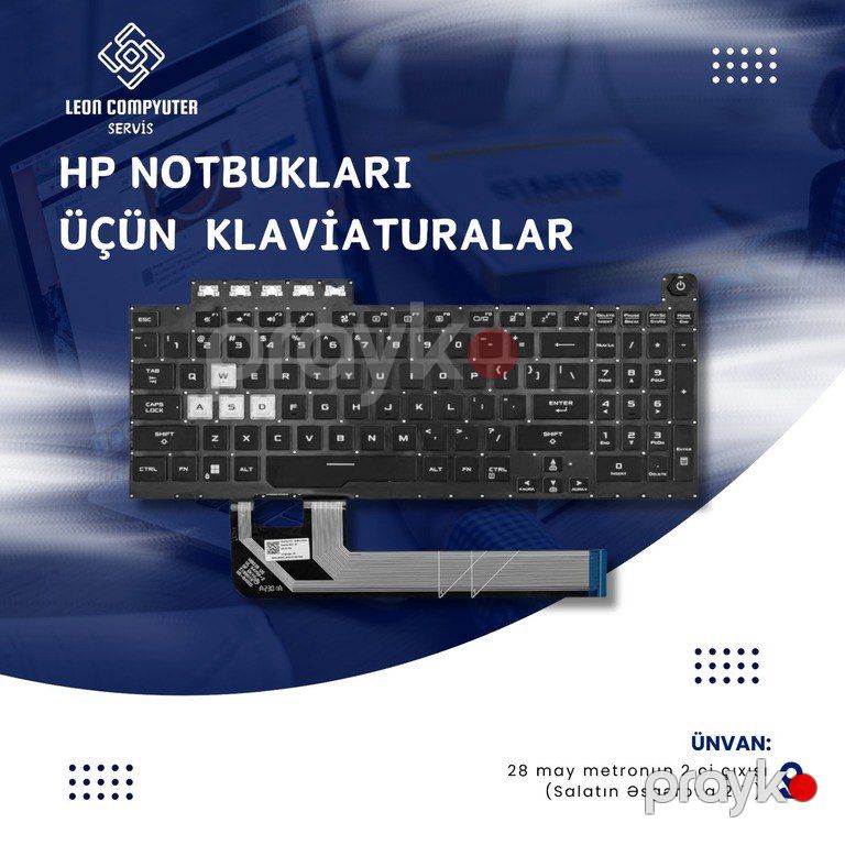 "HP" noutbuk klaviaturası — Kompüterlər və noutbuklar, Bakı (2)