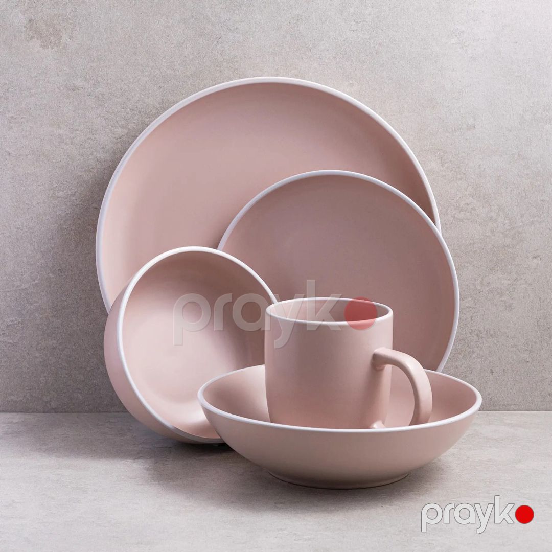 Dərin boşqab Ardesto Cremona AR2920PC, keramika, çəhrayı, 20 sm — Mallar, Bakı (2)