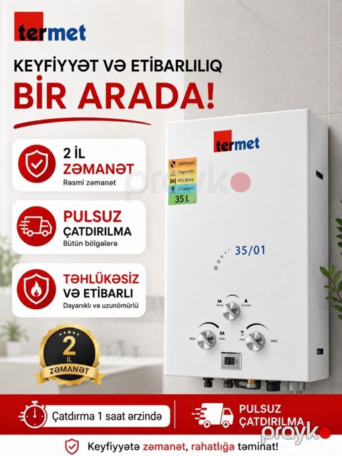 Su qızdırıcısı Termet 35lt — Bakı