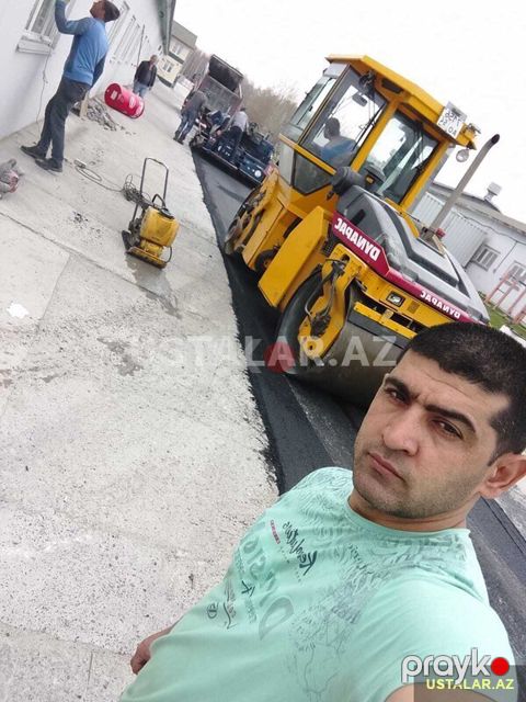 Asfalt Örtuyunun Vurulmasi, 1 metrden b — Bakı