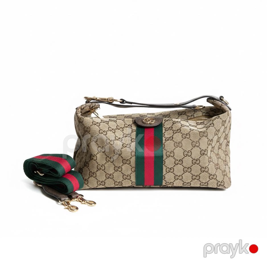 Gucci GG Canvas Monogram Şiyer Çantası – Klassik Dizayn və Gündəlik Rahatlıq — Çantalar, çamadanlar, cüzdanlar, Bakı (3)