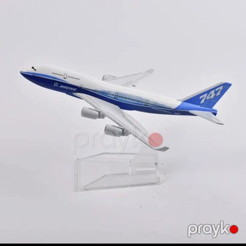 Kolleksiya heykəlciyi Boeing 747, 15x14.5x8 sm — Bakı