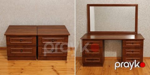 Klassik üslubda taxta yataq otağı mebel dəsti - Material: ağac əsaslı — Bakı