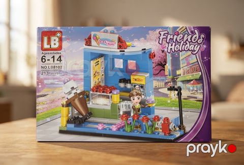Konstruktor LB Friends Holiday MK649 Dondurma Mağazası, 6-14 yaş, 213 element — Bakı
