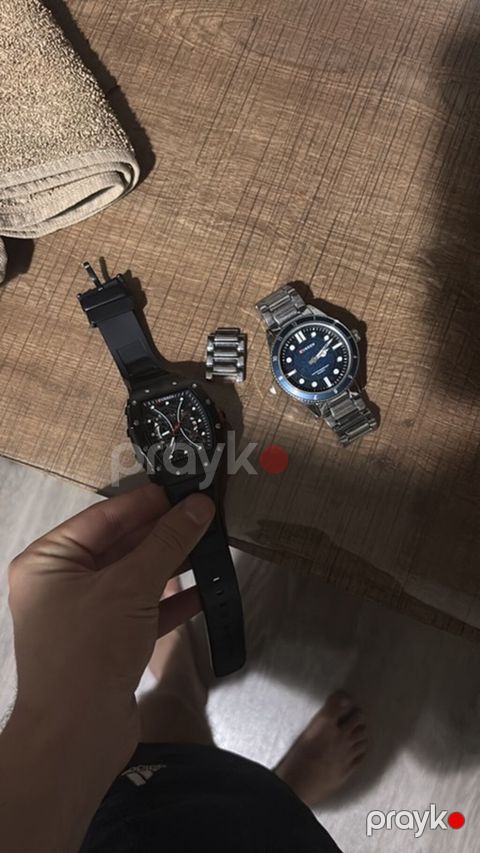 Curren kişi qol saatları – 2 model dəst 1) Curren idman/chronograph — Masazır