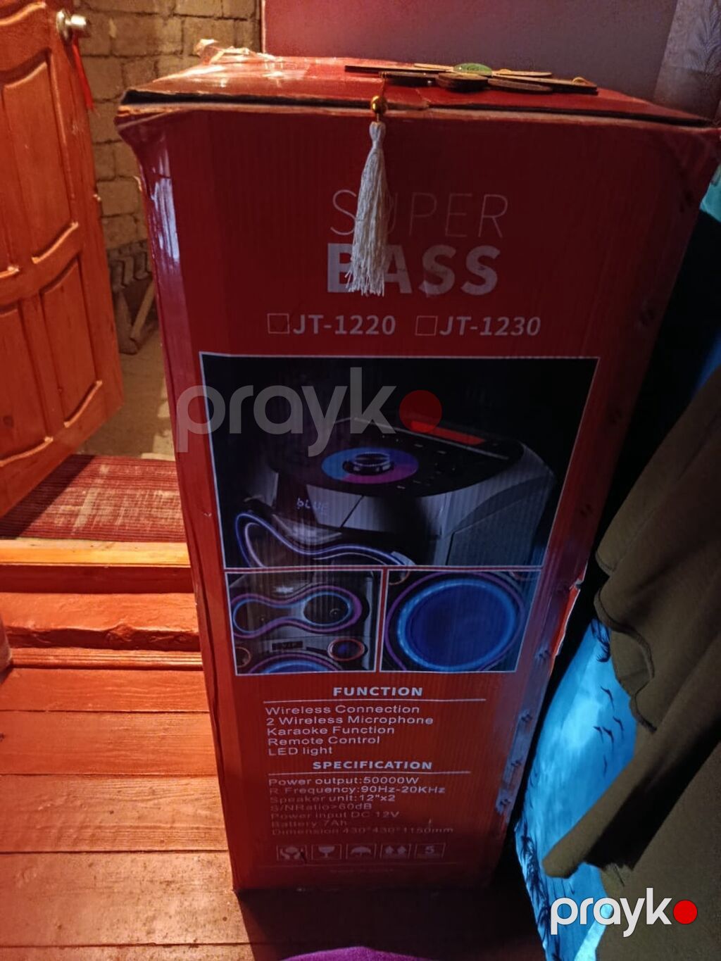BVip JT-1220 portativ səs sistemi - 12" Super Bass sabvufer - Güc — Akustik sistemlər, Bakı (2)