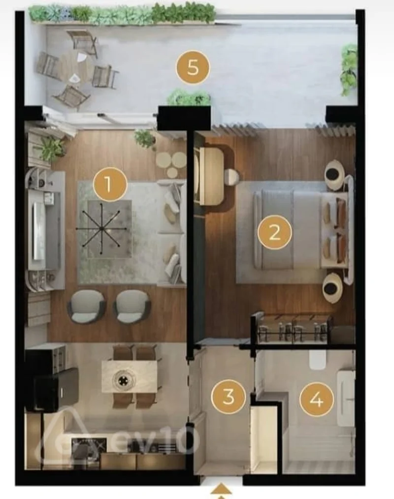 2 otaqlı mənzil, 72.2 m², Həmdəm Ağayev küçəsi — Mənzil, Bakı (3)