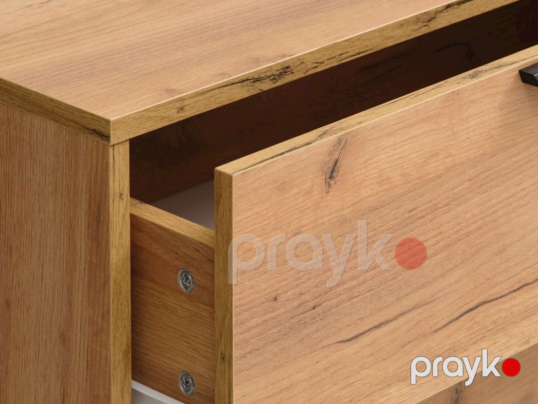 Komod Jysk Jenslev, 139x89x36 sm, 8 qutu, qəhvəyi — Mallar, Bakı (3)