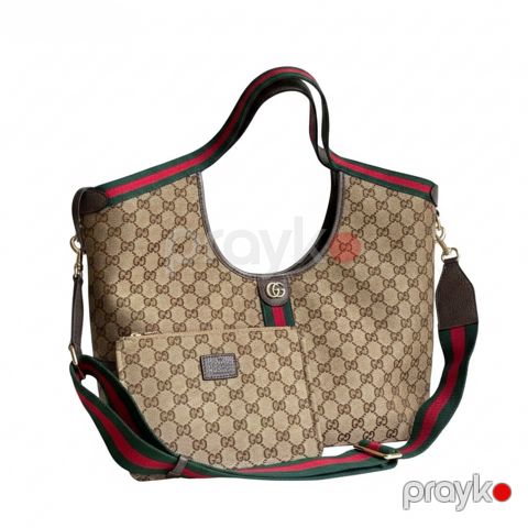 Gucci Ophidia Medium Tote – Klassik GG Canvas və İkonik Veb Detallı Çanta — Bakı