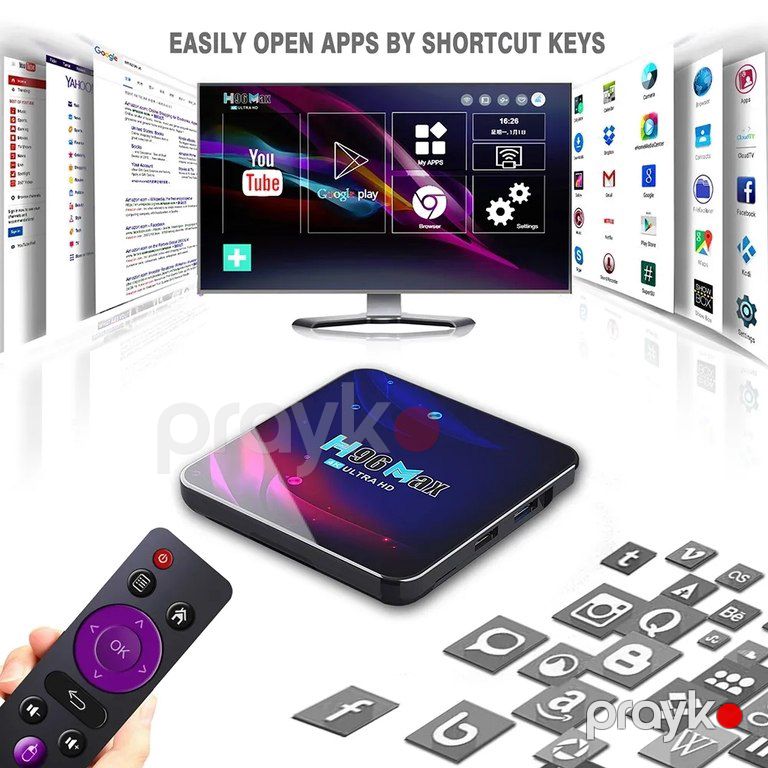 TV Box "H96MAX Ultra android 11 4ram 32GB" — TV və Video, Bakı (2)