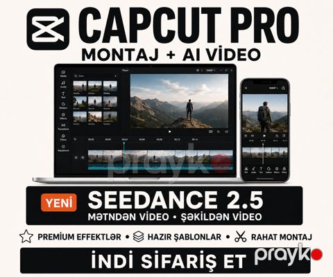 CapCut PRO şəxsi hesabı — Bakı