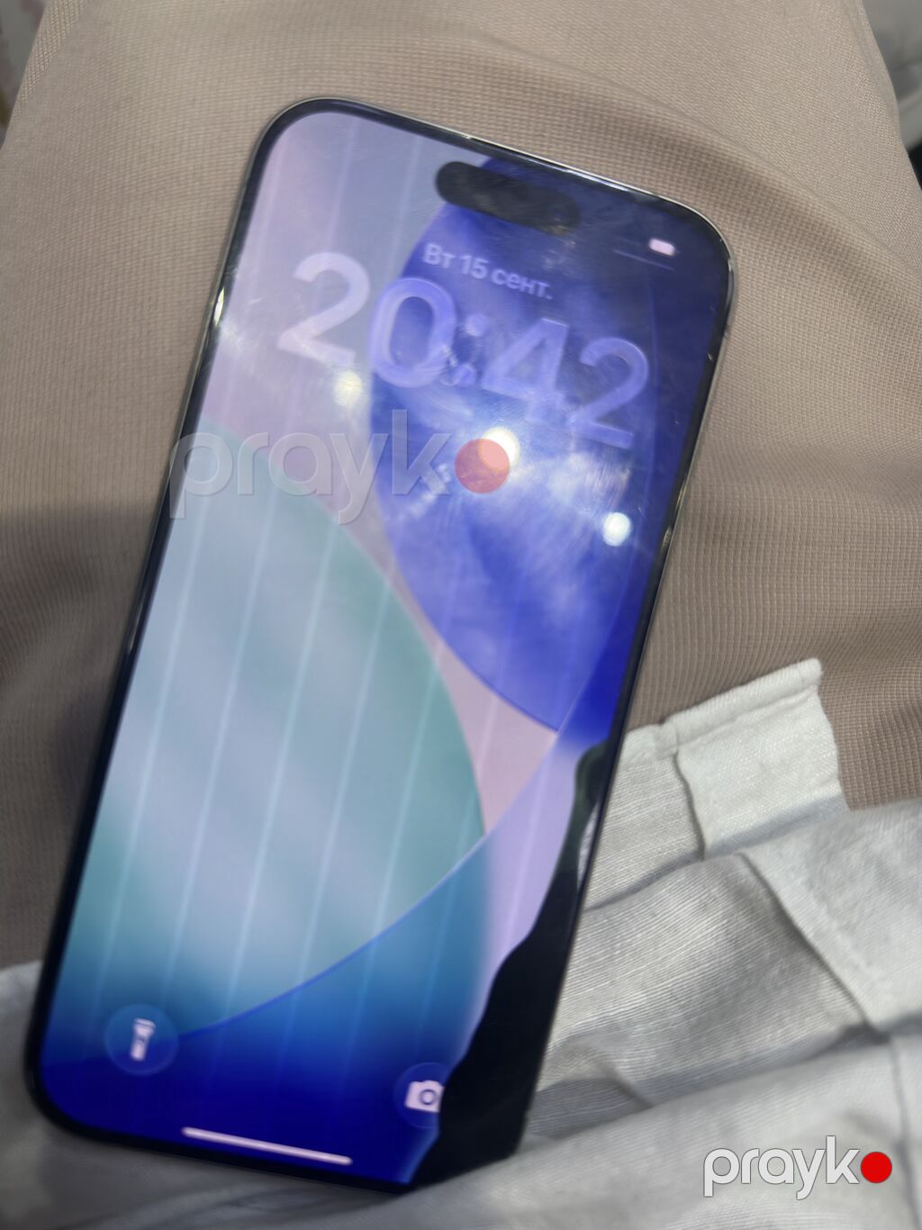 IPhone 15 Pro, 128 GB, Natural Titanium, Simsiz şarj, Face ID, Sənədlərlə — Apple iPhone, Bakı (2)