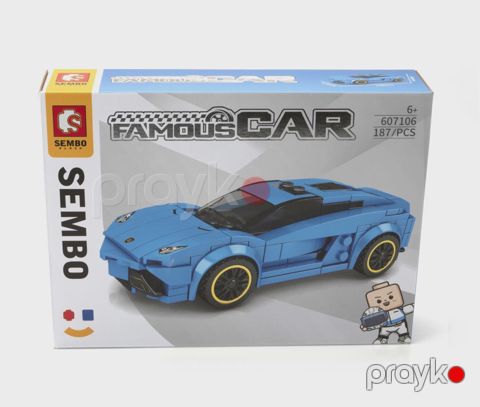 Konstruktor Sembo Block Famous Car Lamborghini 607106, 187 element, 6+ yaş — Bakı
