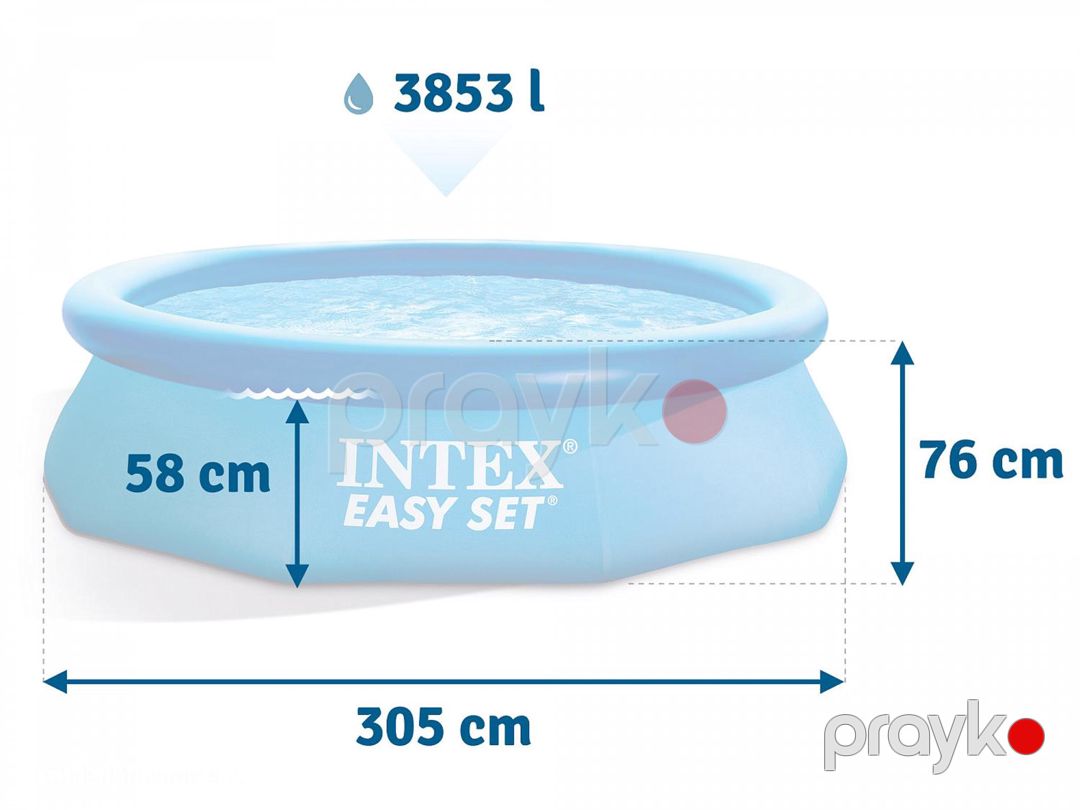 Şişmə hovuz İntex 28120NP, göy, 305x76 sm, 3853 l — Hovuzlar, Bakı (3)