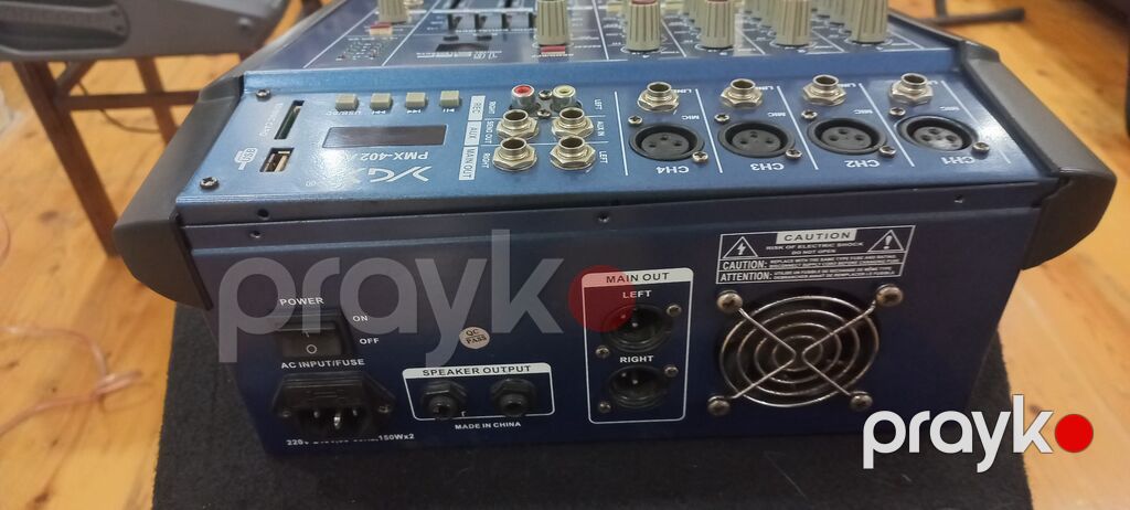 YX PMX-402 AUS – 4 kanallı aktiv mikser/amplifikator Xüsusiyyətlər — Studiya və konsert üçün, Beyləqan (3)