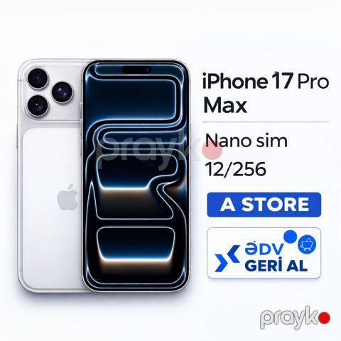 Apple iPhone 17 Pro Max Silver 256GB/12GB — Bakı