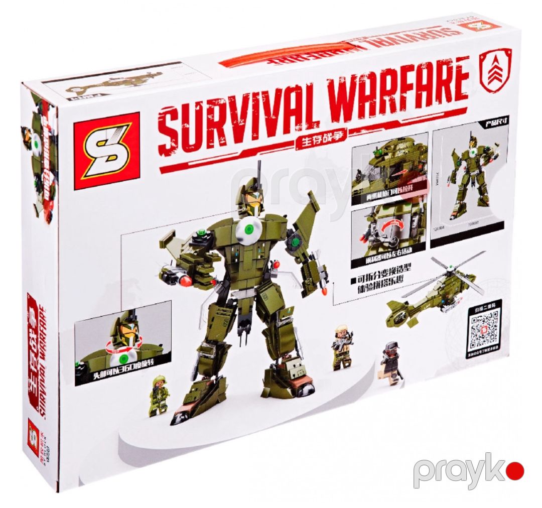 Konstruktor Survival Warfare NO.1566, 595 element, 6+ yaş — Mallar, Bakı (3)