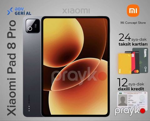 Planşet "Xiaomi Pad 8 Pro 12/512 Grey" — Bakı