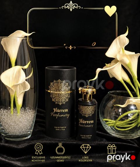Hurrem Perfumery Amber Wood uniseks ətir suyu 50 ml — Bakı