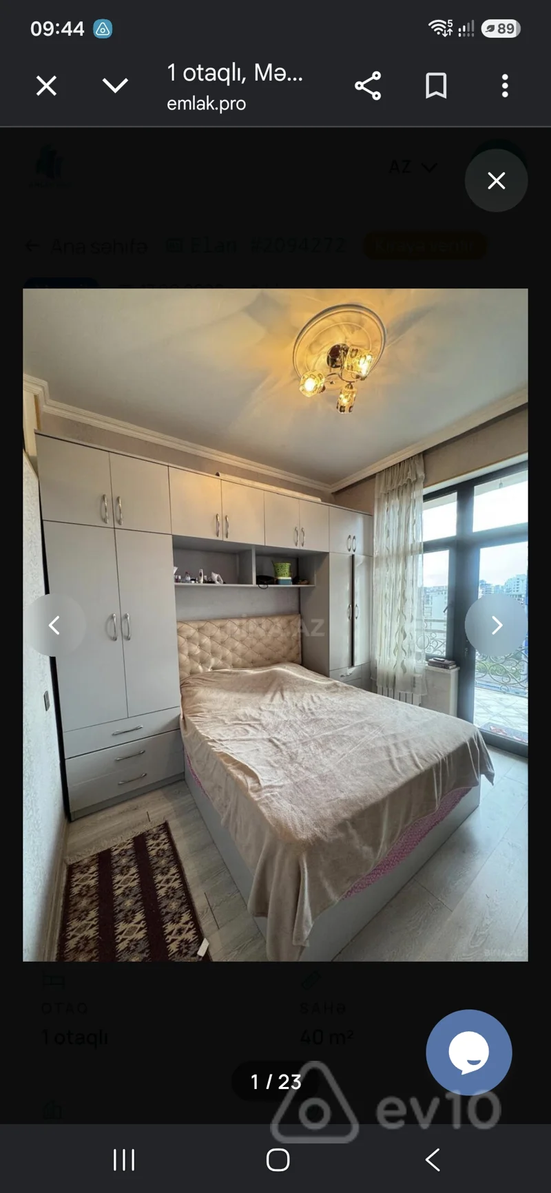 2 otaqlı mənzil, 40 m², Süleyman Rüstəm küçəsi — kirayə — Mənzil, Bakı (12)