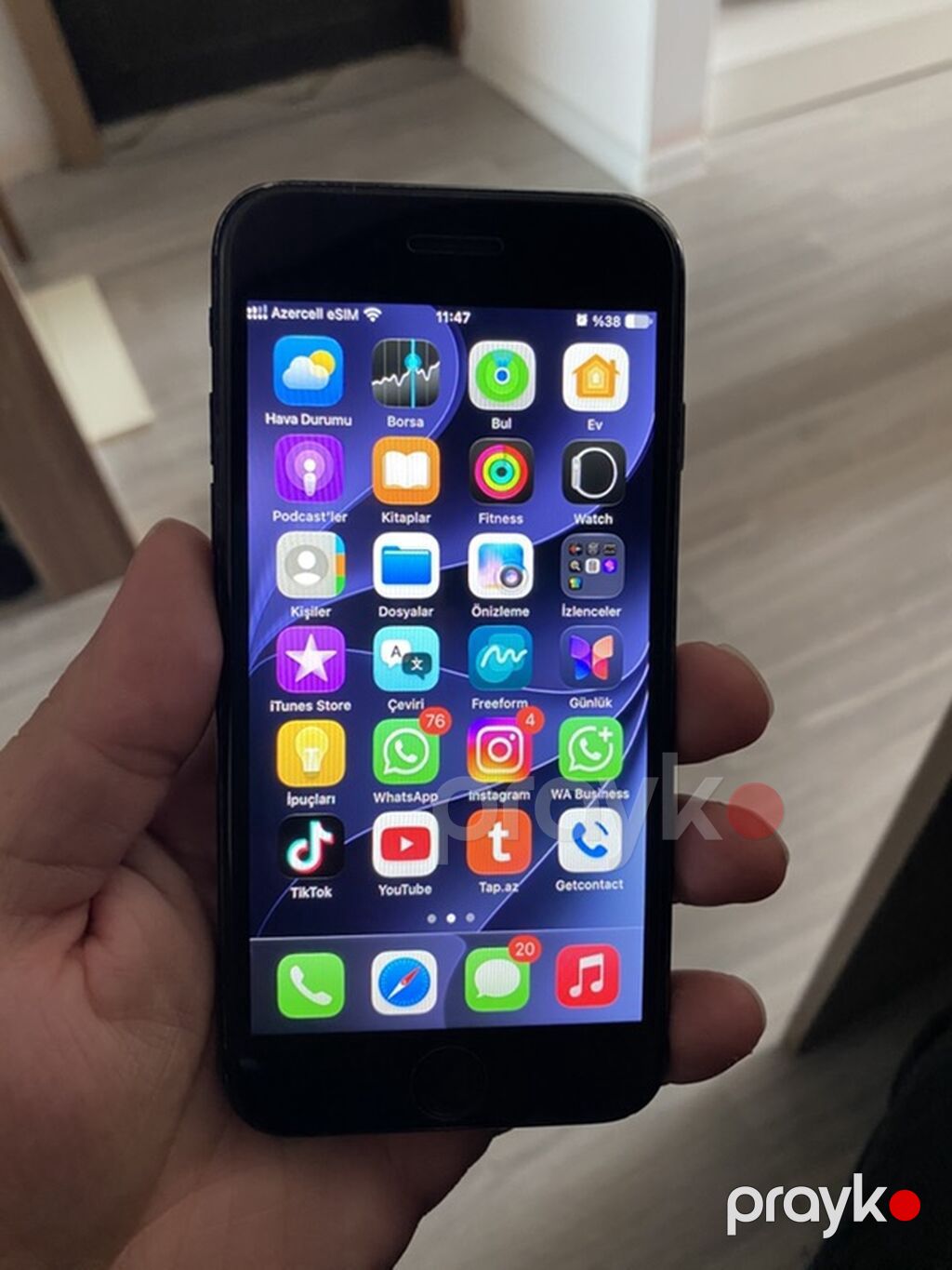 IPhone SE 2020, 64 GB, Qara, Barmaq izi — Apple iPhone, Bakı (3)