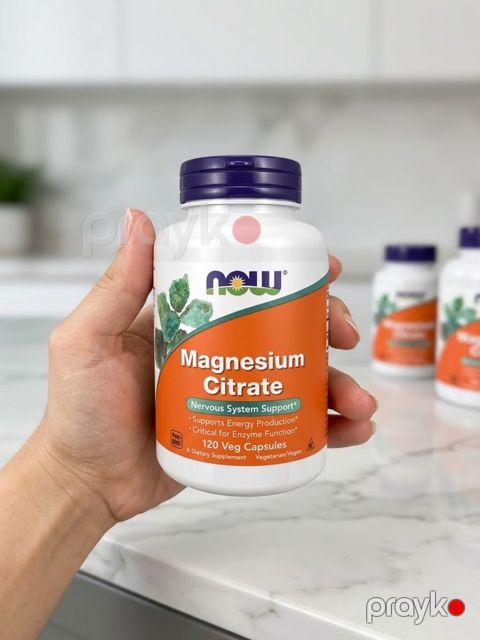 NOW Foods Magnesium Citrate 120 Kapsul — Bakı