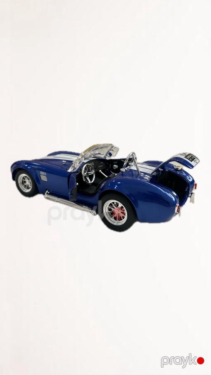 Maşın Shelby Cobra 427, Metal/Plastik, Göy/Ağ, Əl idarəetmə — Mallar, Bakı (3)