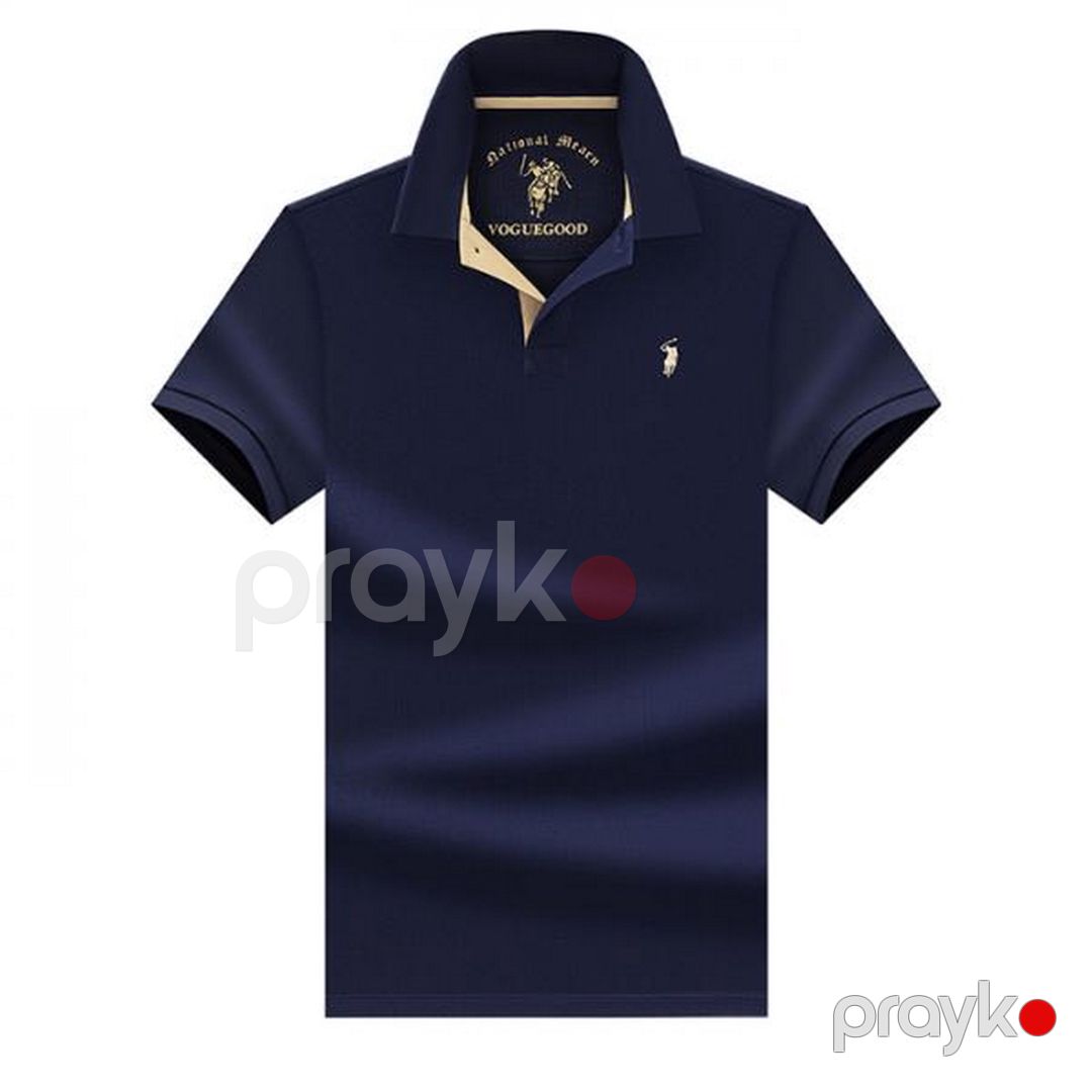Kişilər üçün polo köynək EB_1415, pambıq, göy, ölçü 2XL — Mallar, Bakı (2)