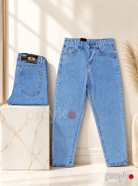 Düz cins 2579069, açıq mavi, denim, ölçü 32 — Bakı