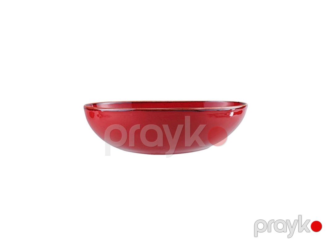 Dərin boşqab Porland Seasons 04ALM007966, farfor, qırmızı, 20 sm — Mallar, Bakı (3)